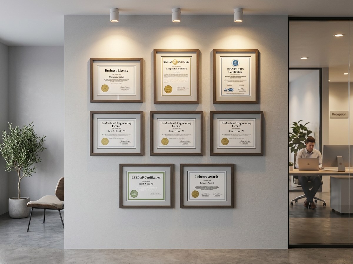 Licenses & Certifications